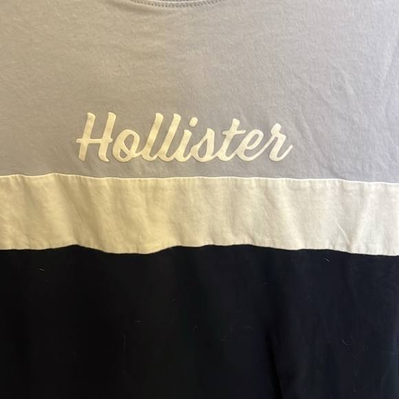 Hollister Colorblock Long Sleeve Shirt - Blue, White, Black - Picture 4 of 7